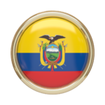 bandera que identifica a ecuador en 3d como pais participante del International Song Festival