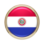 Bandera que identifica a Paraguay en 3d como país participante del International Song Festival