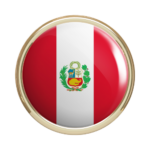 bandera que identifica a peru en 3d como pais participante del International Song Festival