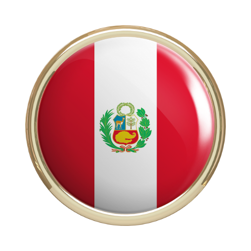 bandera que identifica a peru en 3d como pais participante del International Song Festival